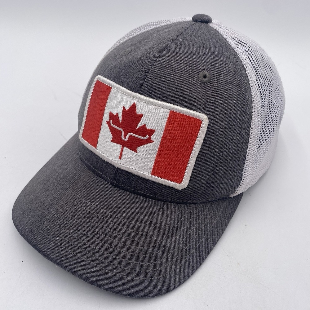 Kimes Ranch Hat Canada Maple Leaf SnapBack Trucker Mesh Cleaned VGC SEE PICS